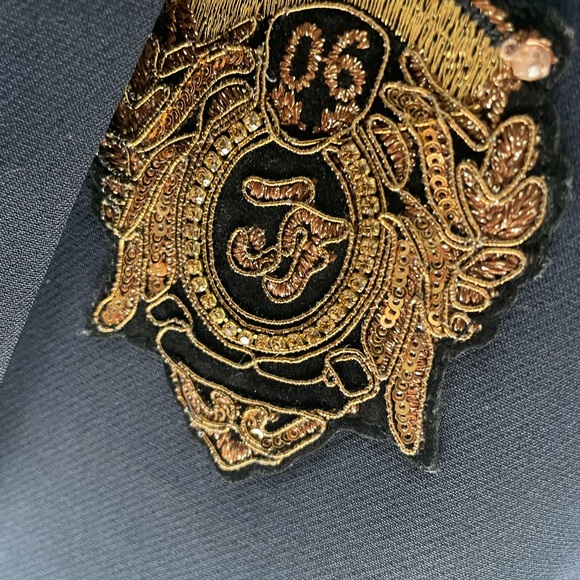 Navy Blazer with Cool Decals. Totally Cool on! - Picture 7 of 8